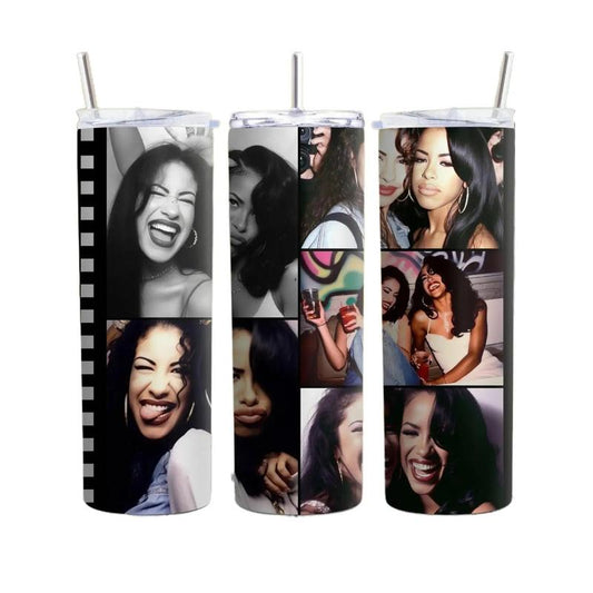 Selena and Aaliyah Commemorative Tumbler