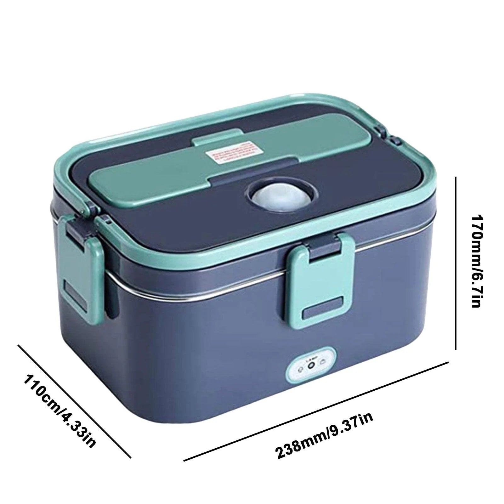 Beiou 60W Electric Lunch Box – Portable 1.8L Food Warmer for Car, Truck, Home & Office (12V/24V/110V)