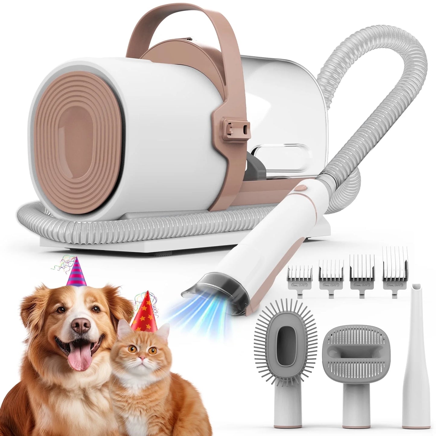 "AIRROBO PG50 Pet Grooming Kit & Vacuum – Powerful 11,000Pa Suction, 2.5L Dustbin, 5-in-1 Dog Shedding & Grooming Tool"