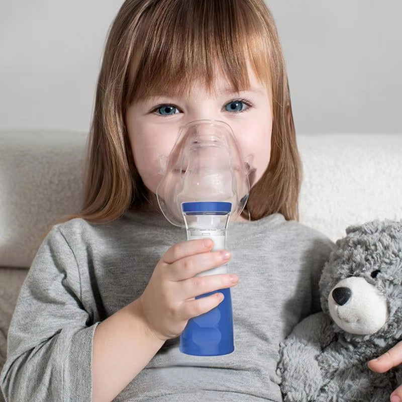 Portable Silent Mesh Nebulizer – Handheld Asthma Inhaler for Kids & Adults, First Aid Kit Essential