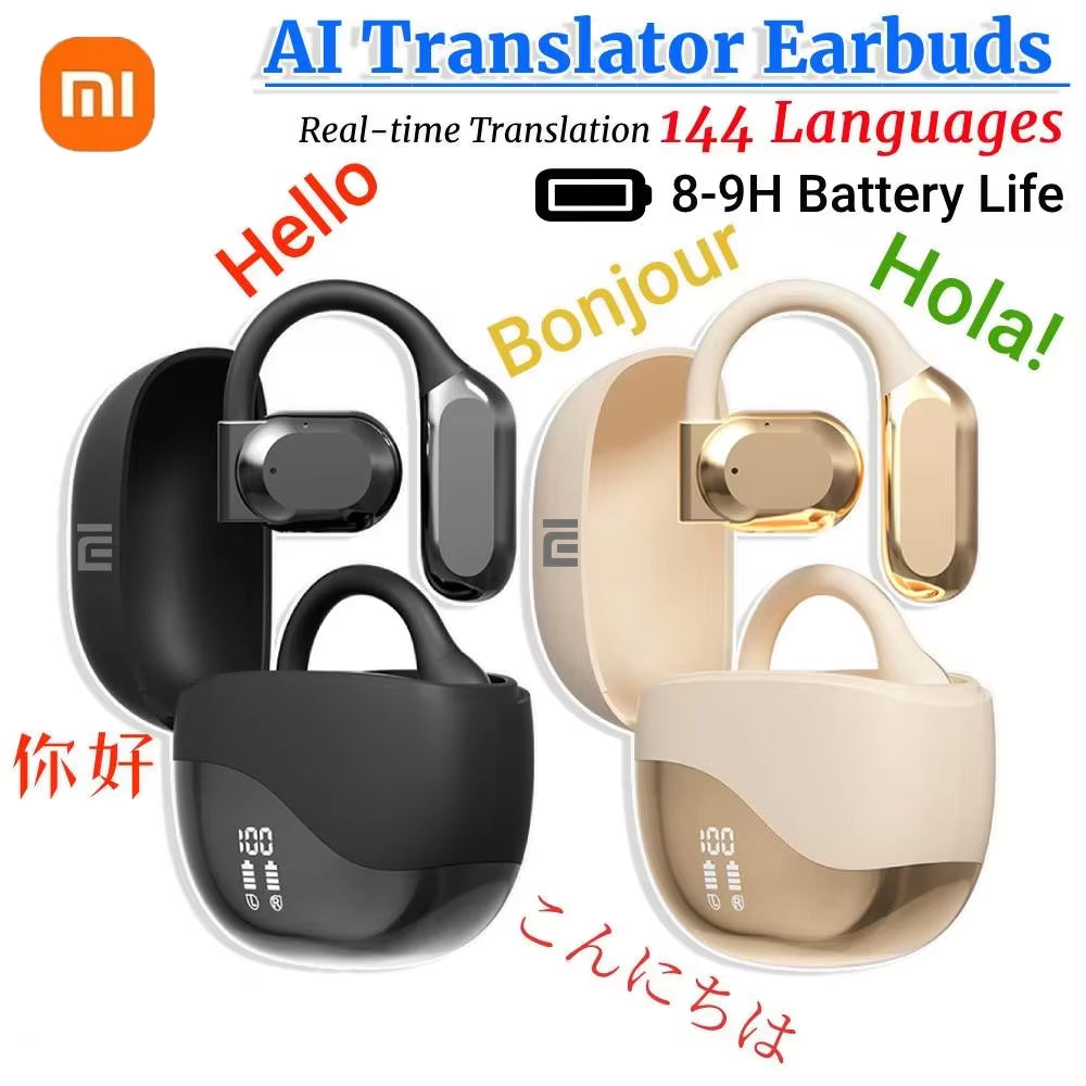 Xiaomi AI Translator Earphones – Smart Bluetooth 5.4 Earbuds with Noise Reduction & Real-Time Voice Translation