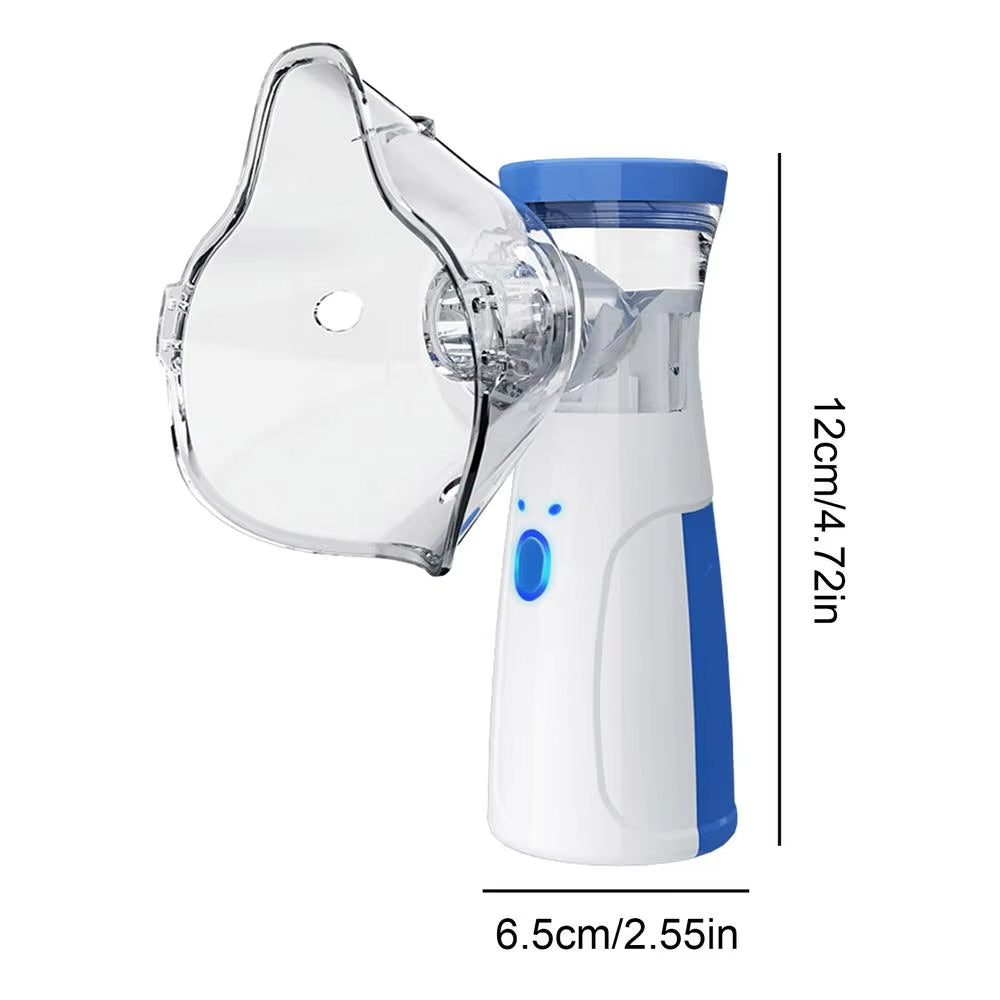 Portable Silent Mesh Nebulizer – Handheld Asthma Inhaler for Kids & Adults, First Aid Kit Essential